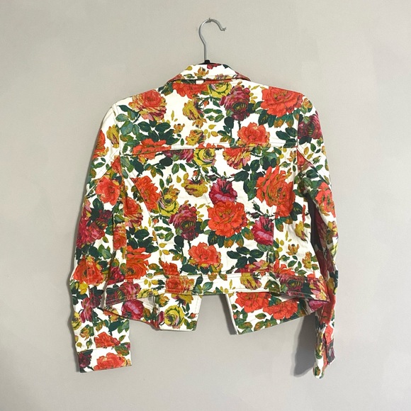 NEW Anthropologie Pilcro Floral Printed Moto Jacket Small - Picture 10 of 16